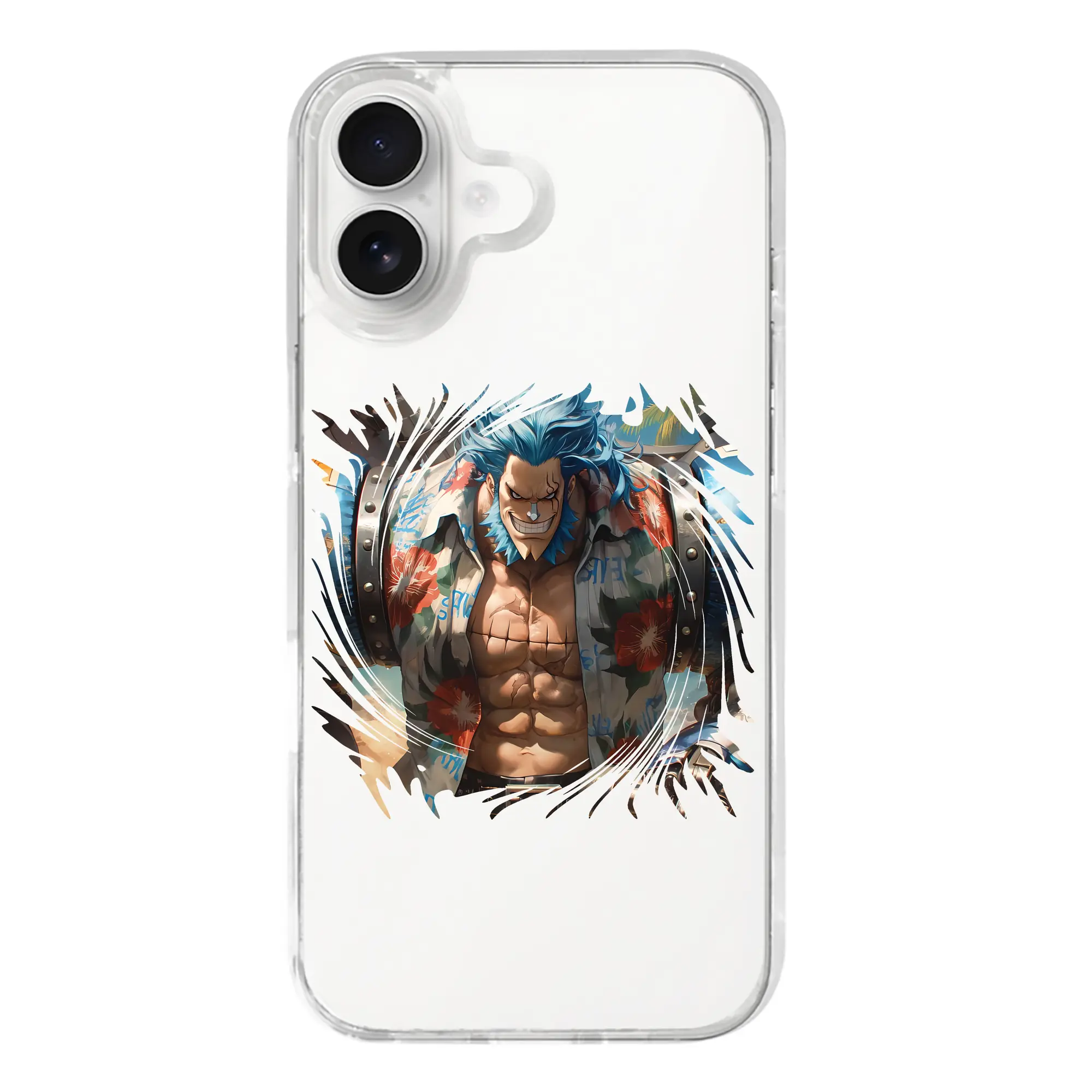 ワンピース グッズ フランキー - iPhone 17シリーズ 透明スマホケース – 薄型・耐衝撃・精密フィット保護カバー